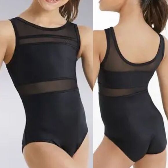 WEISSMAN Balera Dance Costume Cutout Back Tank Leotard Shimmer SH11266 LC child - Picture 1 of 9